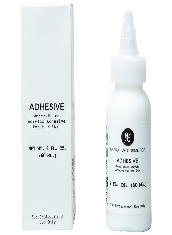 Narrative Cosmetics Water-Based Acrylic Adhesive for The Skin, Non-Toxic Professional Bonding Glue for Makeup, SFX, Prosthetics, 2 Oz. - Image 1